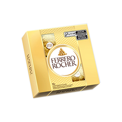 Caixa Ferrero Rocher com 4 unidades